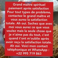 Medium Ésotérisme et prêtre vaudou - WhatsApp : 0033752587865