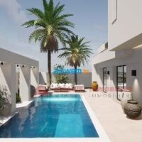 CONSTRUIRE UNE VILLA AVEC PISCINE À DJERBA EN TUNISIE ZU - RÉF P695