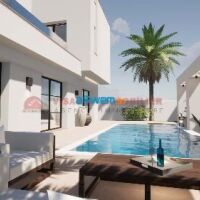 CONSTRUIRE UNE VILLA AVEC PISCINE À DJERBA EN TUNISIE ZU - RÉF P695